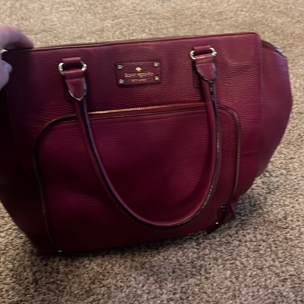 Burgundy Kate spade purse